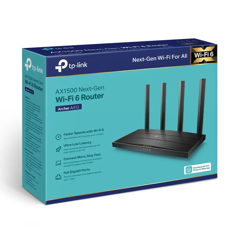 TP-Link Wi-Fi Router Archer AX12 -AX1500 — 2