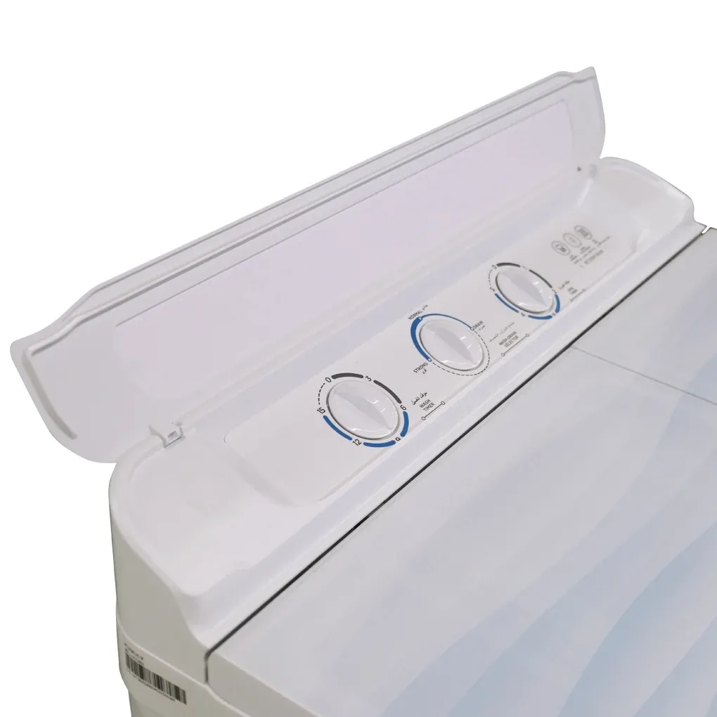 غسالة حوضين ميديا - سعة 16 كغم - تجفيف بالدوران - أبيض - MT200W160 — 2