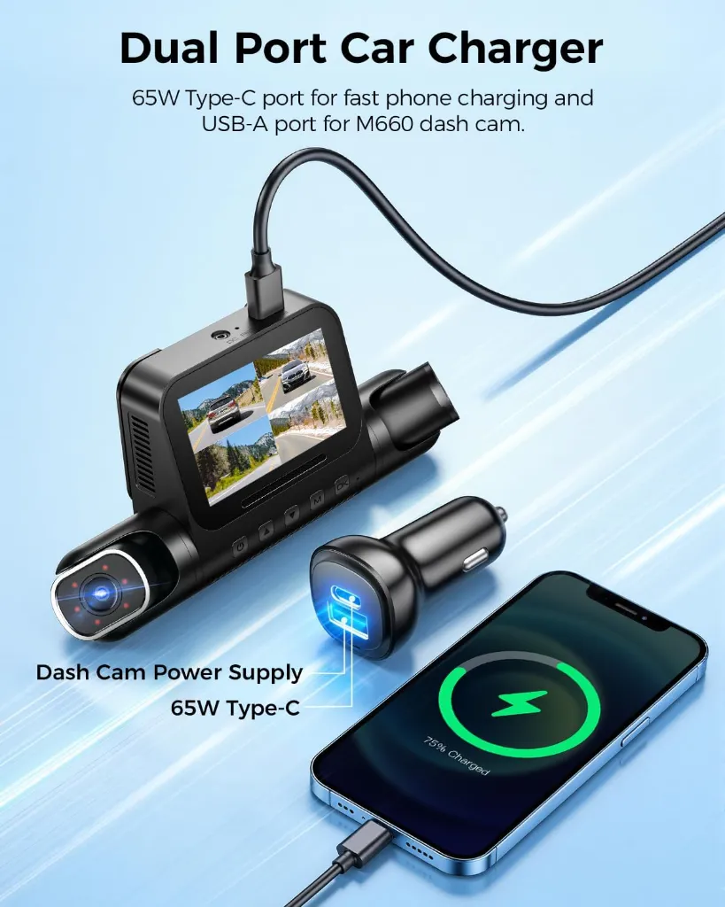 Azdome DashCam M660 4 Channel 4K — 2