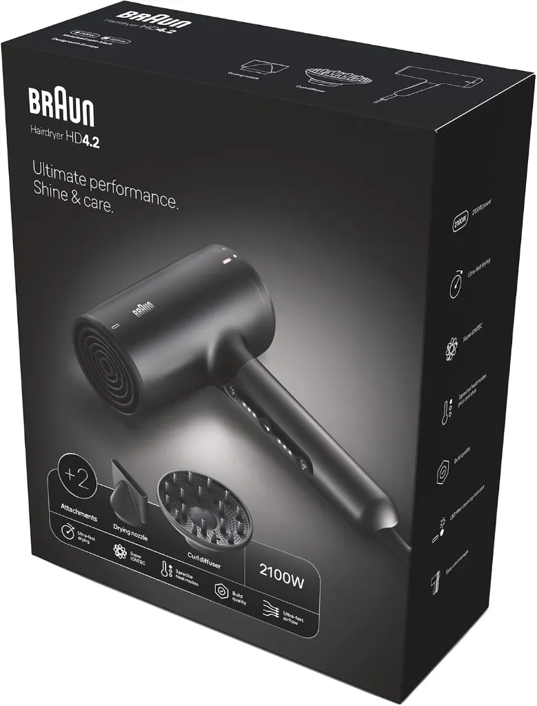 مجفف شعر Braun HD4.2 – 2100 واط – BRHD425SDE — 2
