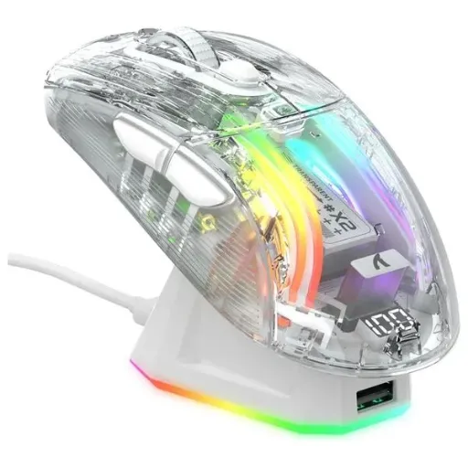 Attack Wireless&Wired Gaming Mouse X2 Pro-White