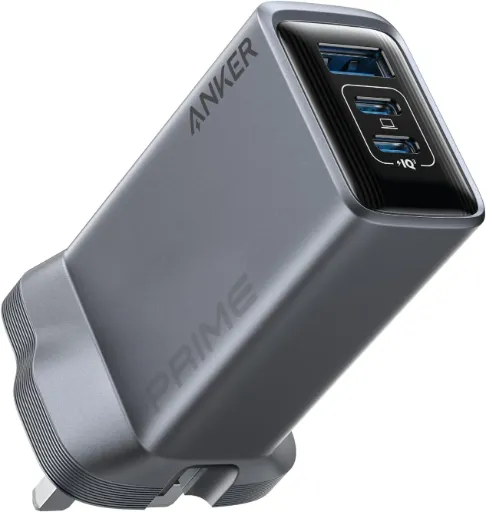 Anker Prime Will Charger 100W-3 Ports GaN -Silver