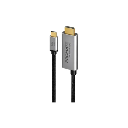 Promate Cable 100W USB-C to HDMI 1.8M-60H-Gray