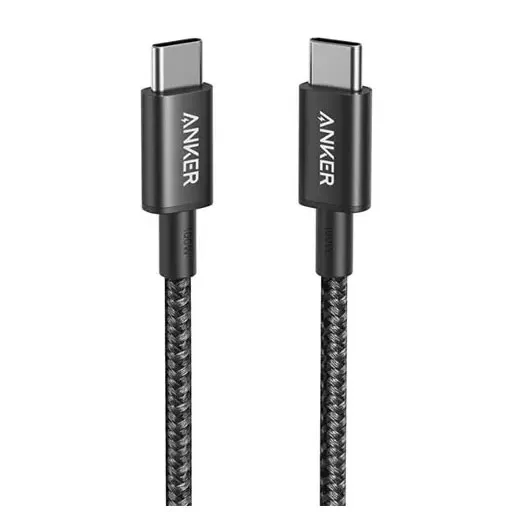 Anker Braided USB-C to USB-C Cable 60W (3.3ft/1m)-Black