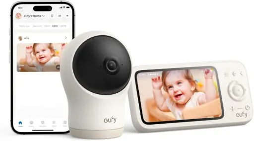 Anker Eufy 2K Wi-Fi Camera C10-Baby Monitor-White