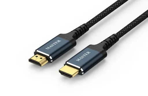  ماستر كيبل HDMI قماش مضفر 8K بطول 3 متر - أزرق داكن