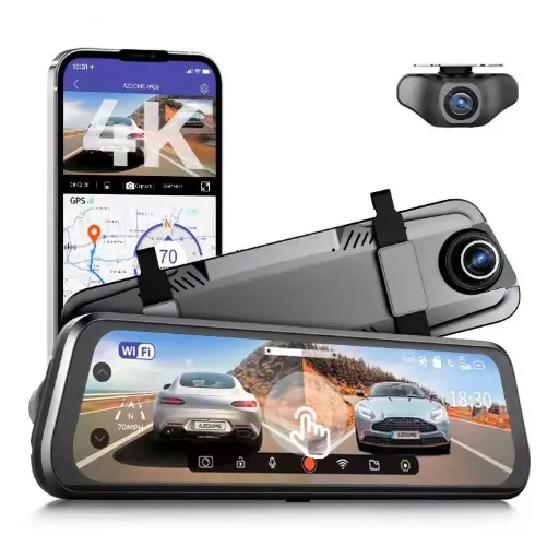 Azdome Mirror DashCam AR09 2 Channel 4K
