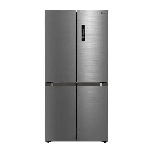 ثلاجة ميديا أربعة أبواب نود فروست - 470 ليتر - رمادي غامق - MDRF632FIG46D