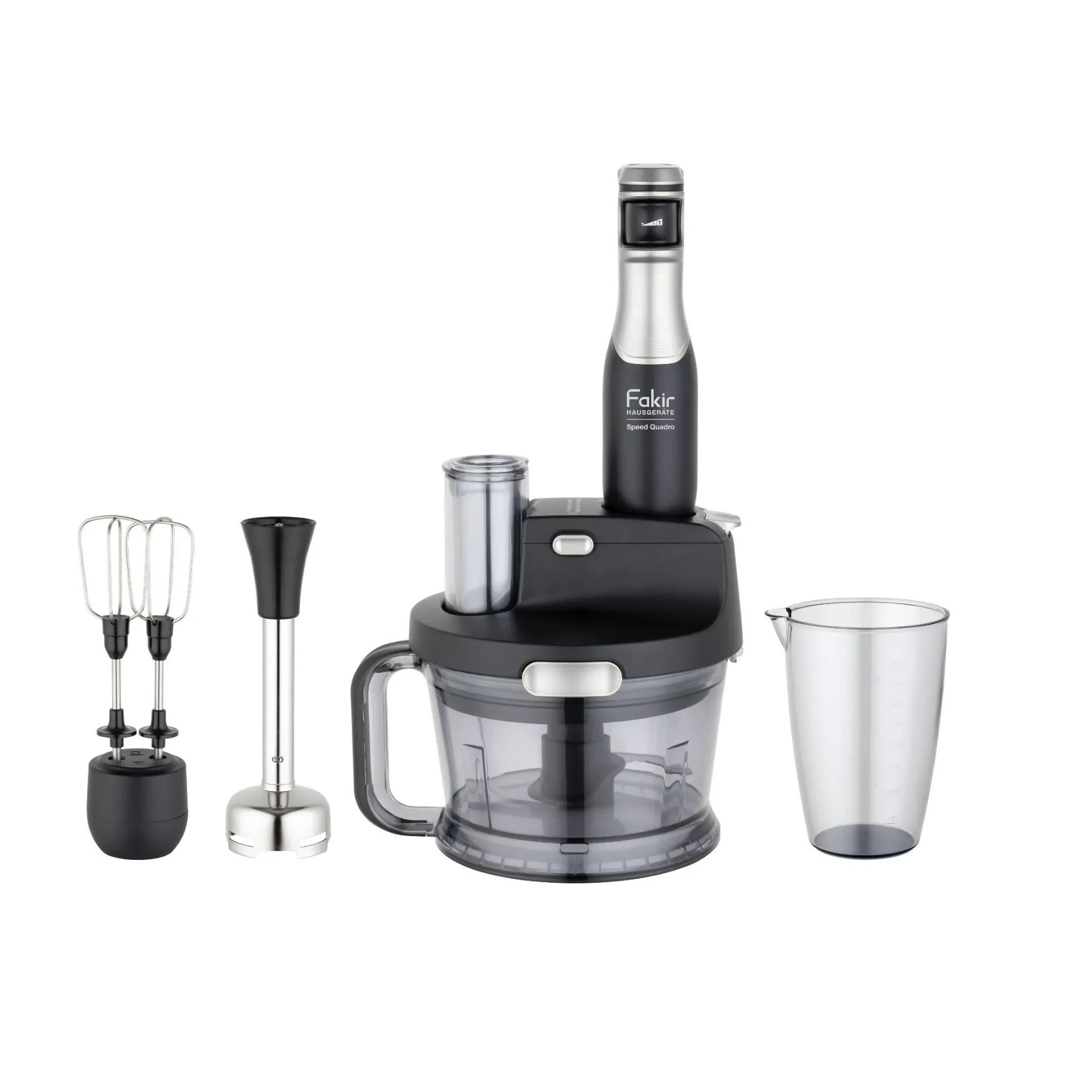 Fakir Hausgerate Blender Set SPEED QUADRO Black-Silver