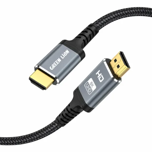 Green Lion 8K HDMI 2.1 Braided Cable 3M-Black