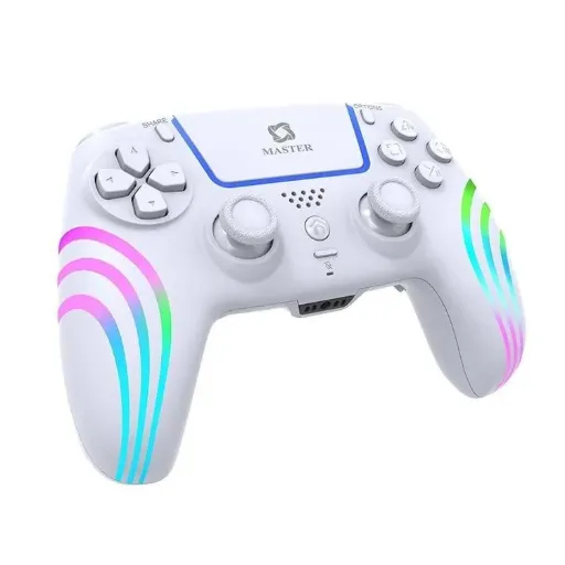 Master RGB Wireless Gaming Controller for PS5 / PS5 SLIM / PS5 PRO-White