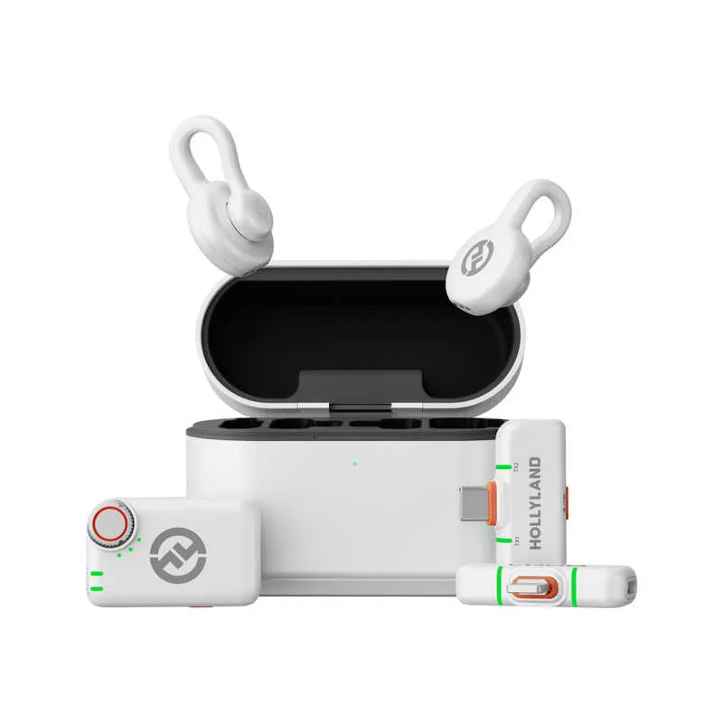 Hollyland Lark M2S Wireless Lavalier Microphone Ultimate Combo -White