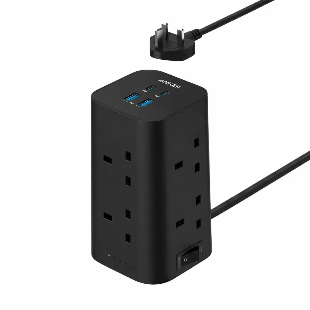 Anker 12-in-1 Multi-Device Power Strip Tower 20W - Black