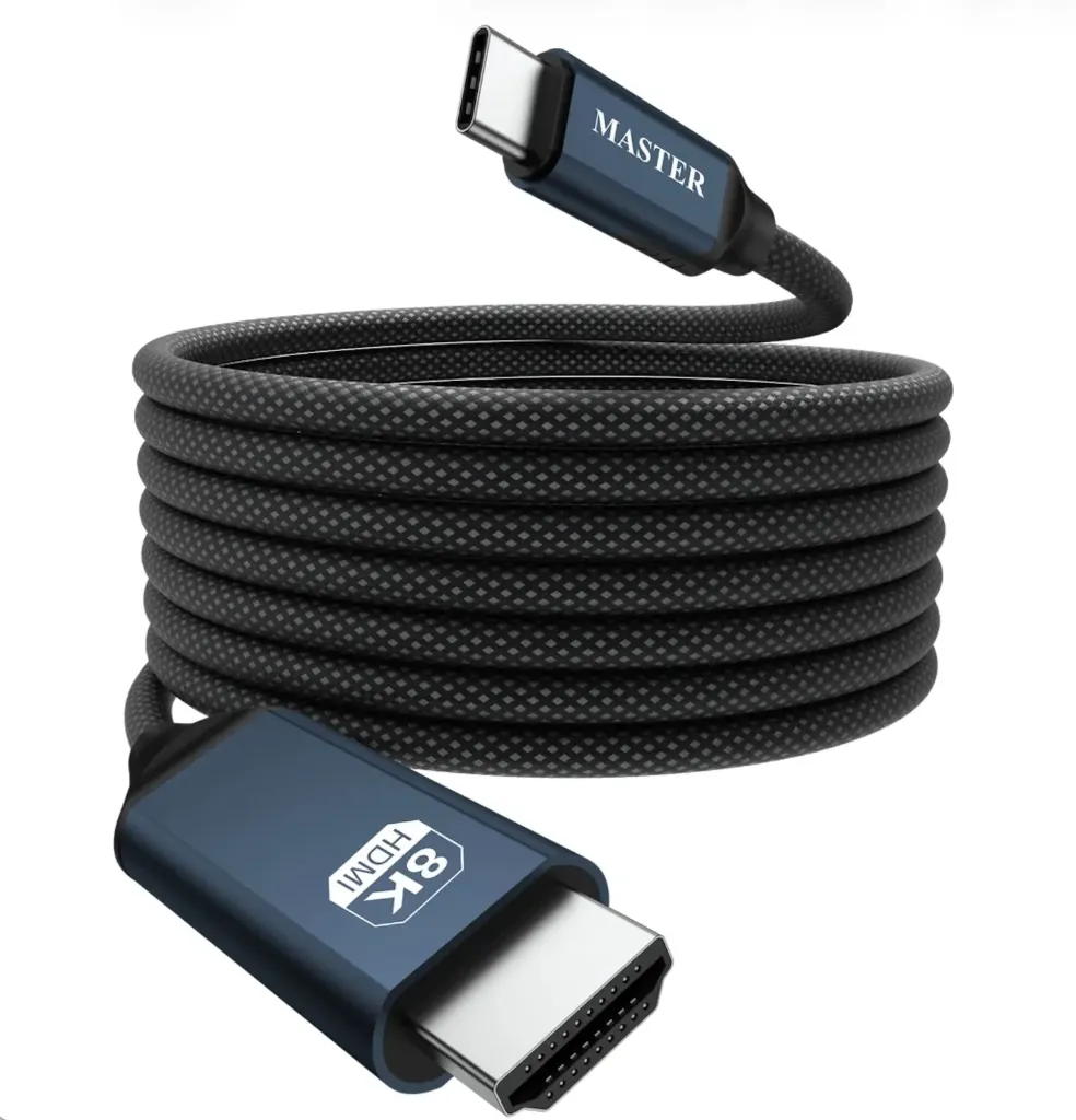 Master Braided Magnetic USB-C to HDMI Cable 8K 60Hz 2M-Black